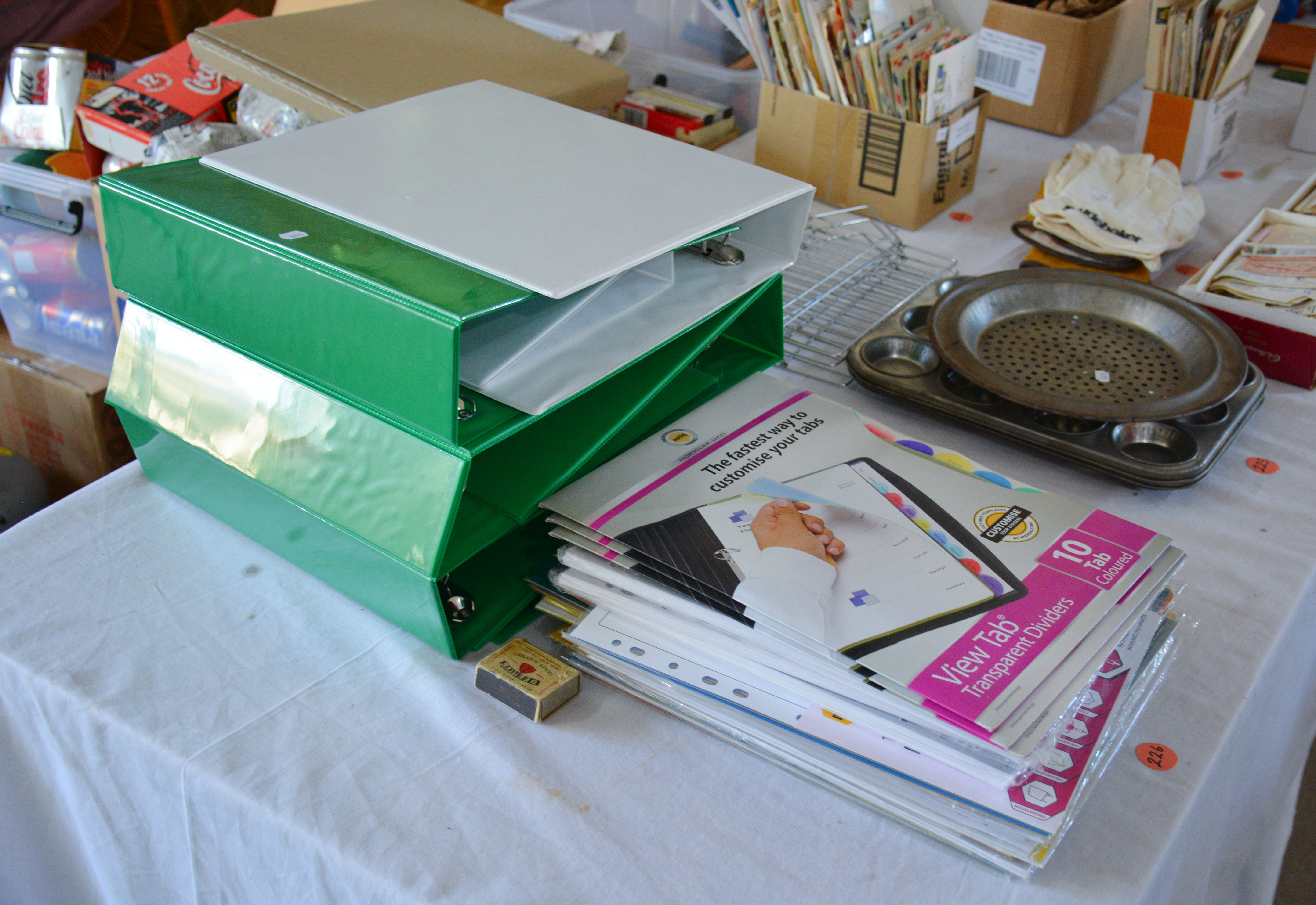 Office Tab Dividers and Binders etc — NZ auction result
