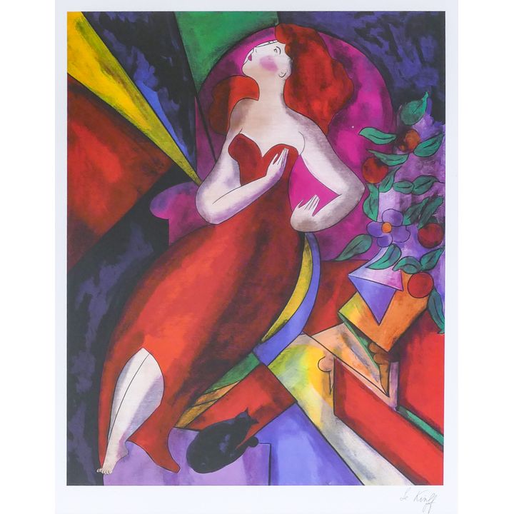 Linda Le Kinff ''Romane'' Serio Lithograph