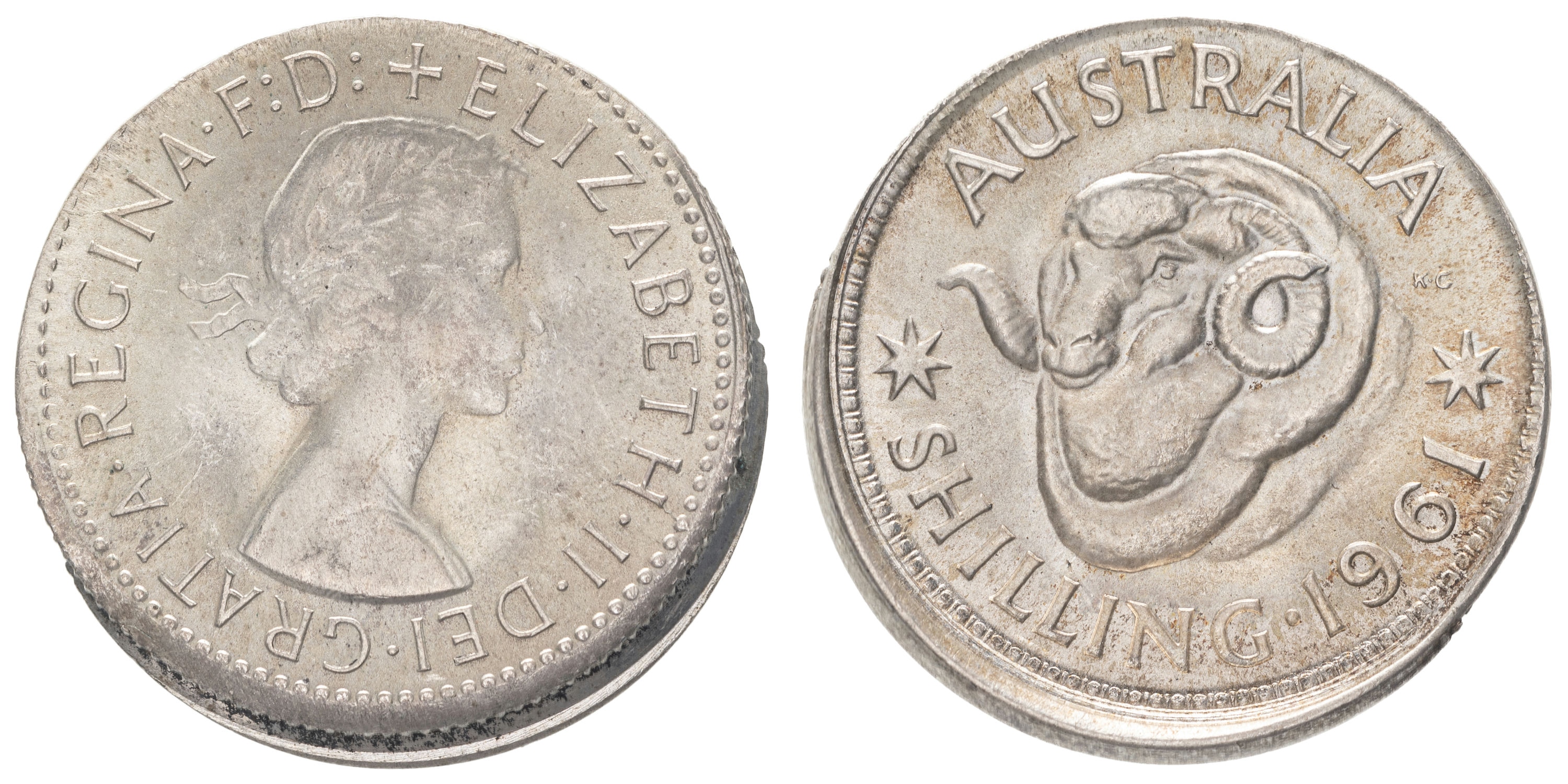 Elizabeth II, Shilling, 1961, aEF