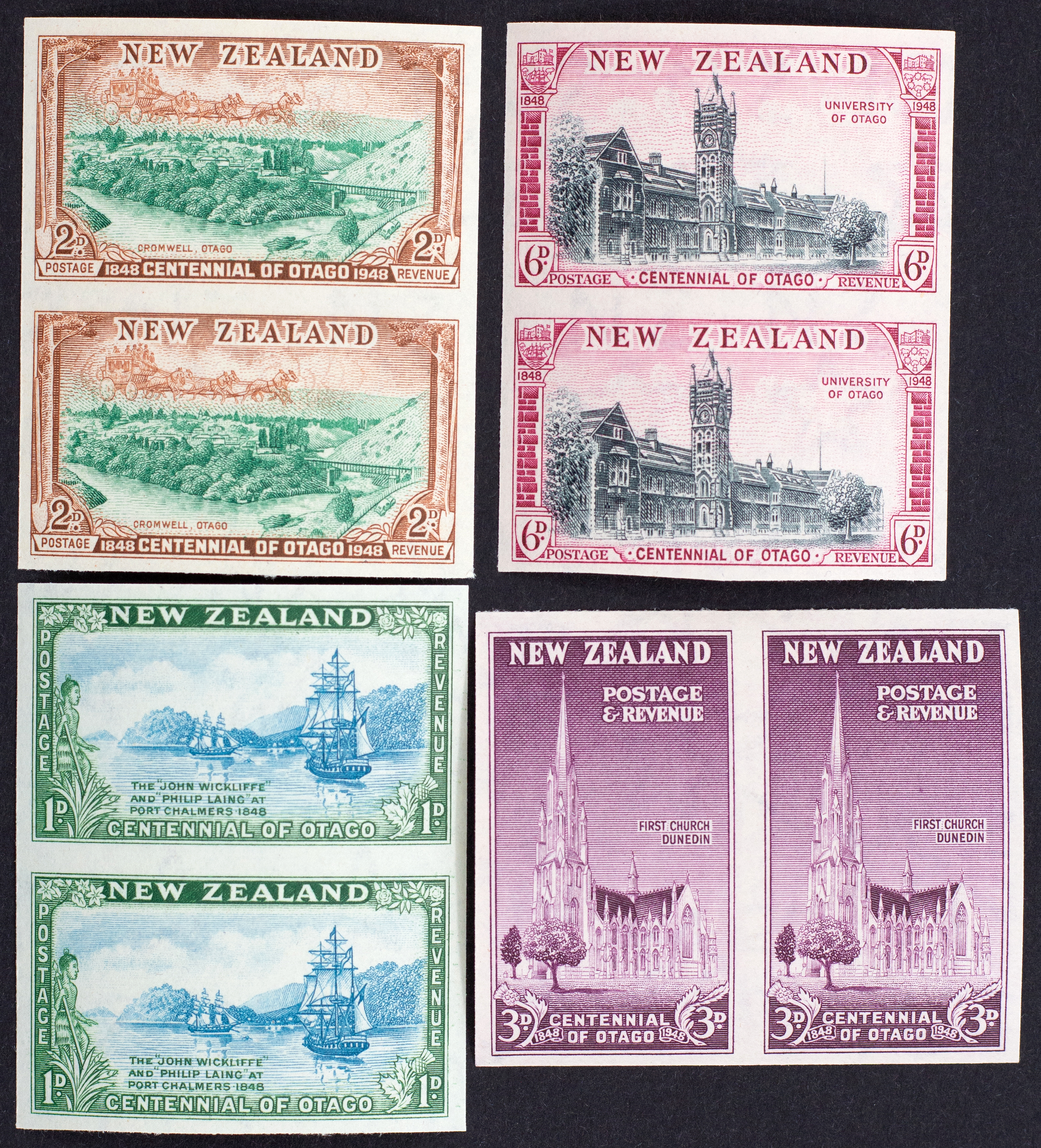 New Zealand, Proof Pairs, 1948, Fine