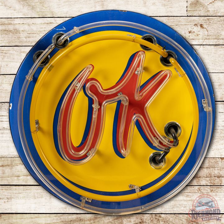 24" Chevrolet OK Porcelain Neon Sign