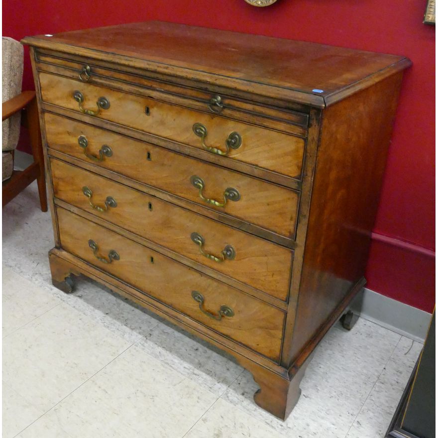 Georgian 18th Cent. Chippendale Mixed Woods Chest