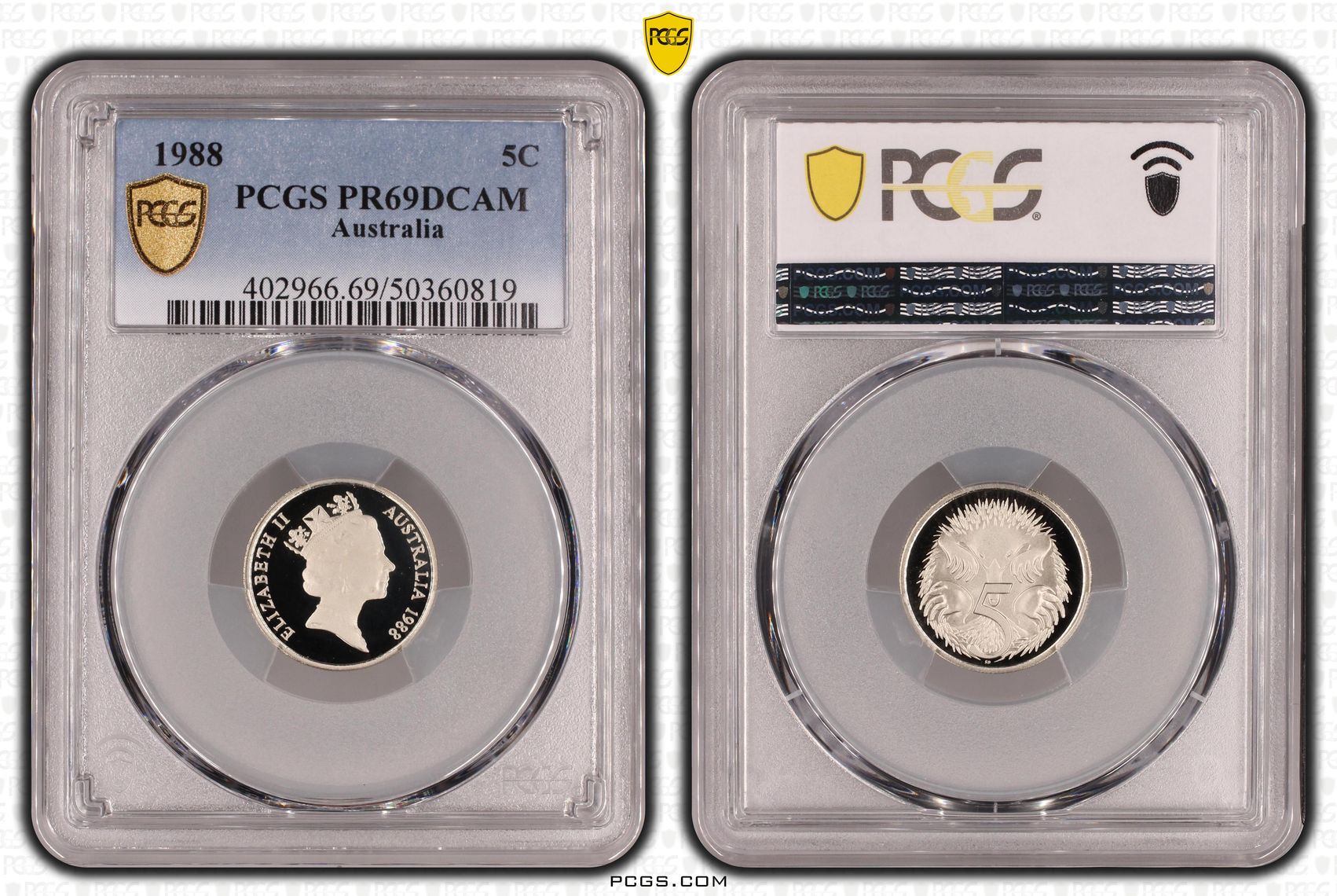 Five Cent, 1988, PCGS PR69DCAM