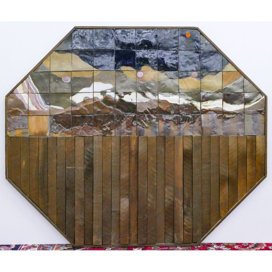Jack Ferrell ''Easter Afternoon'' Studio Pottery Wall Relief