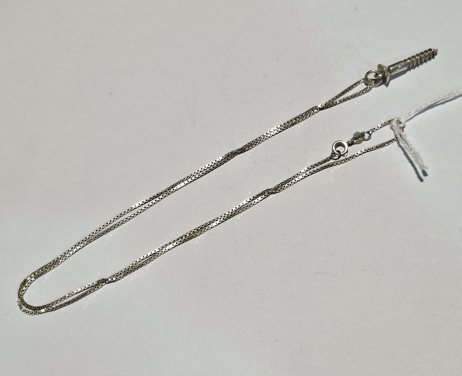 Unusual Silver Screw Pendant