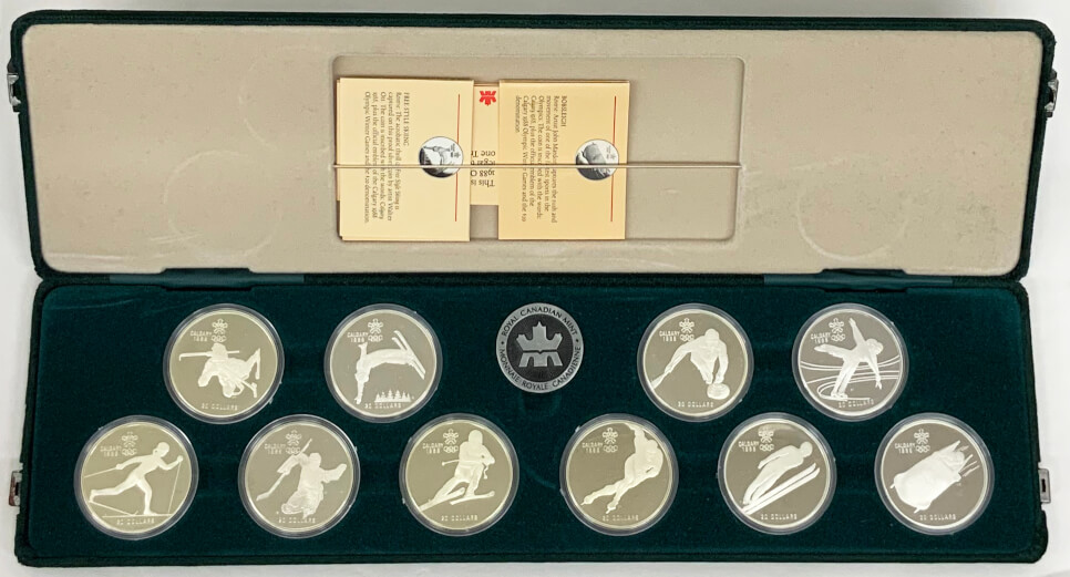 バラは不可でお願いいたします1988年 カナダ オリンピック 20ドル ミントセット 銀貨 記念メダル