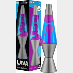 LAVA ORIGINAL LAMP - 14.5" COSMIC WAVE - PURPLE WAX AND BLUE LIQUID - HOME D COR MOTION LIGHT - 2633
