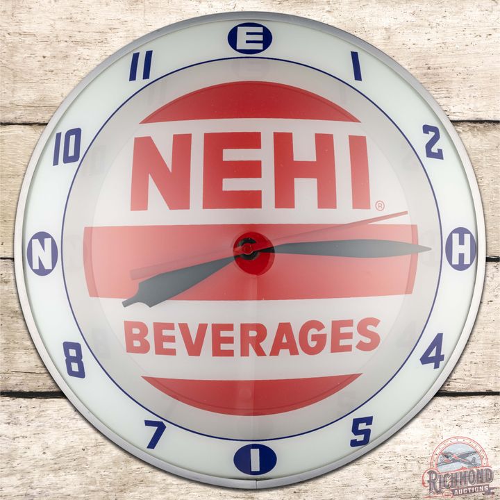 Nehi Beverages 15" Double Bubble Advertising Clock
