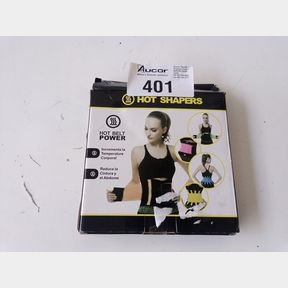 HOT SHAPER POWER SLIMMING BODY SHAPER WAIST TRAINER BELT - BLACK - BLACK - 2XL -