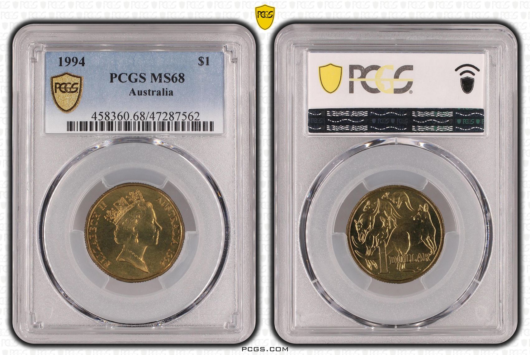 311 · Elizabeth II, One Dollar, 1994, PCGS MS68