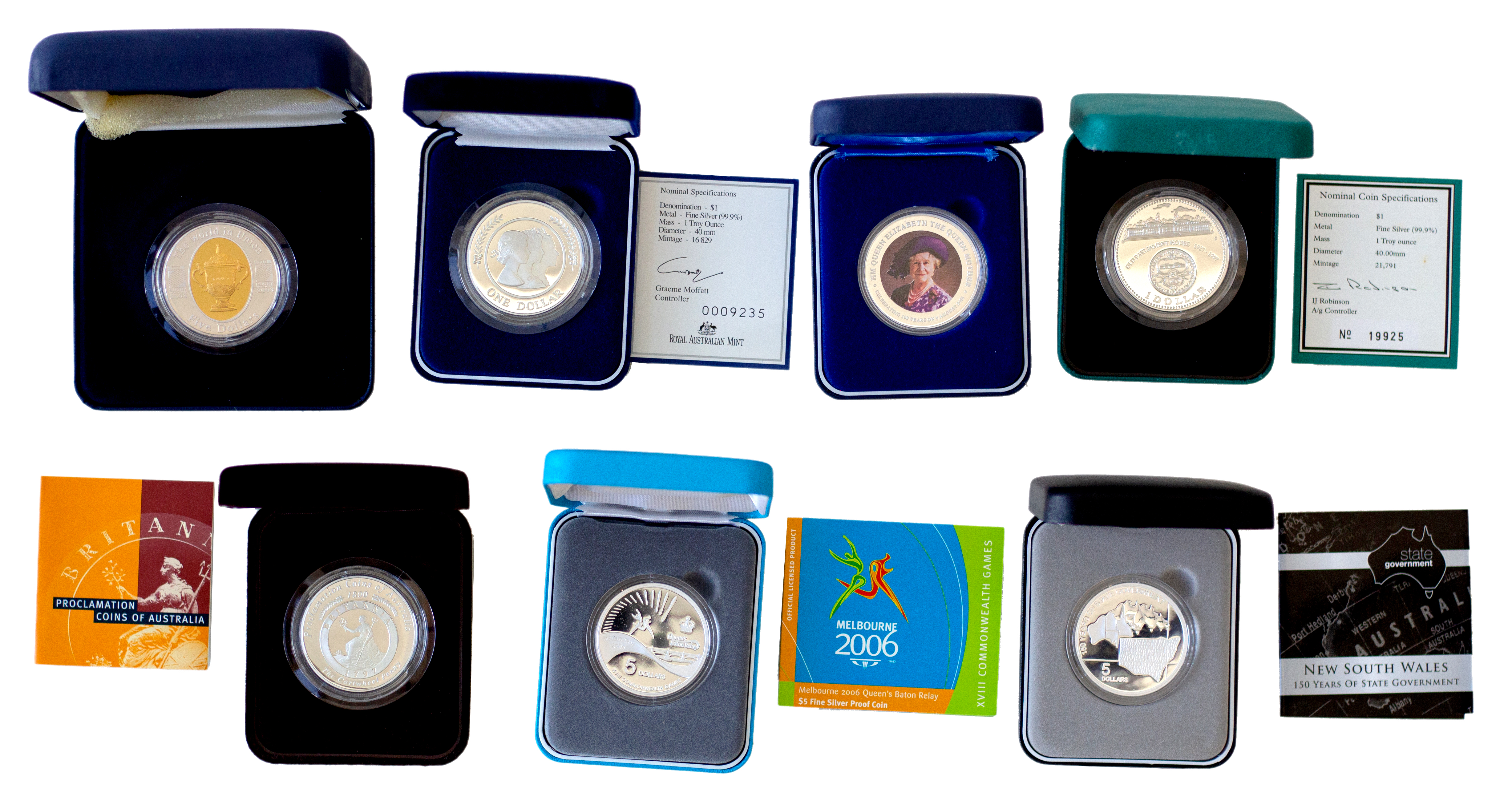 Accumulation, Elizabeth II, One Dollar, aFDC - FDC