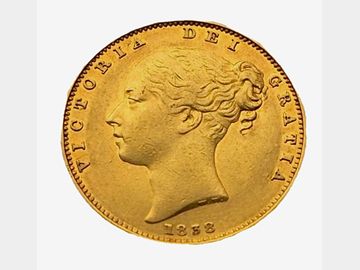 1838 Queen Victoria Young Head 'Narrow Shield' Gold Sovereign. Rare in any Grade!