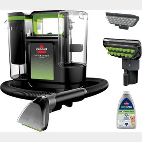BISSELL LITTLE GREEN MAX PET PORTABLE CARPET AND UPHOLSTERY DEEP CLEANER, CAR/AUTO DETAILER, WITH SELF-CLEANING TOUGH STAIN TOOL A