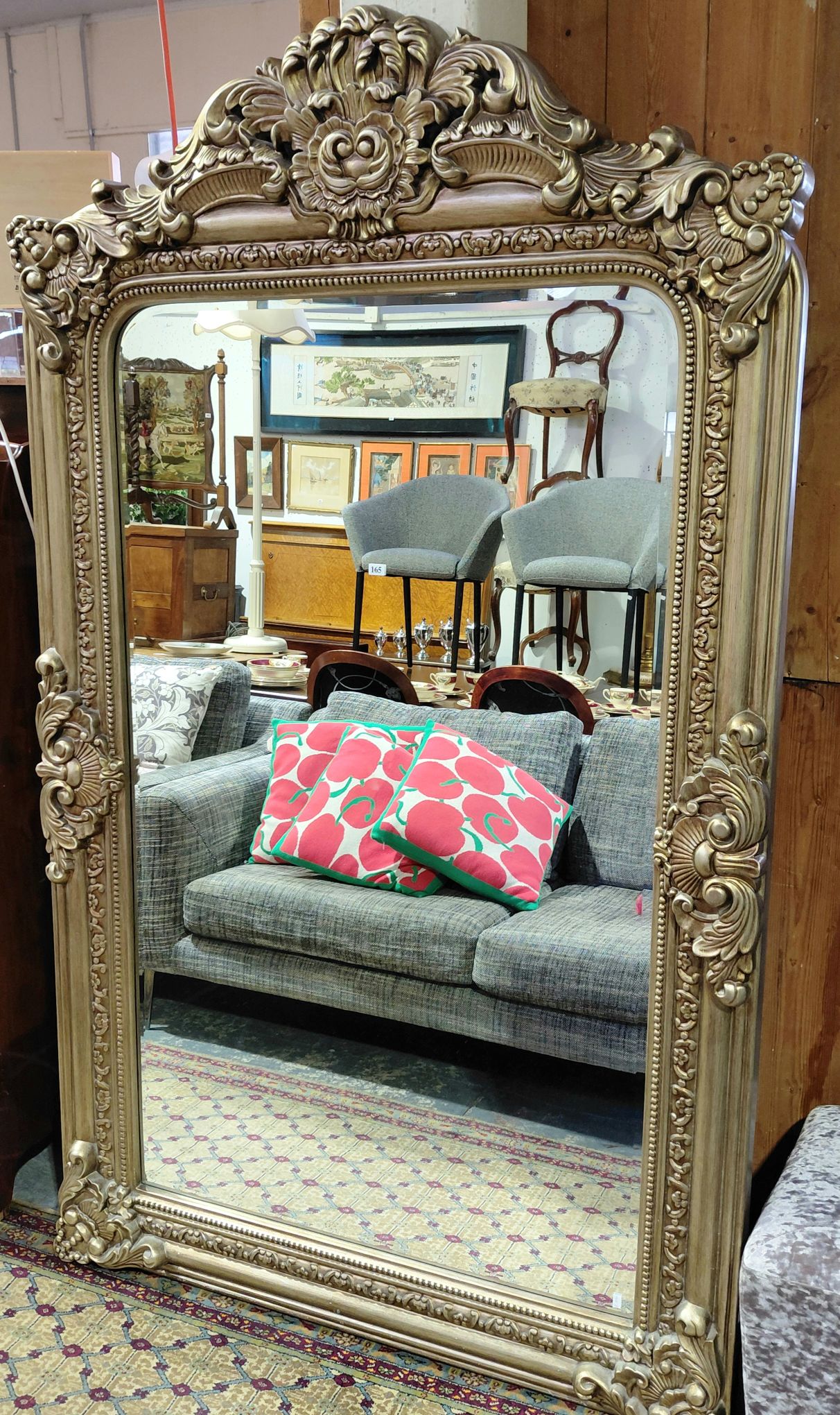 165 · ORNATE FULL LENGTH MIRROR