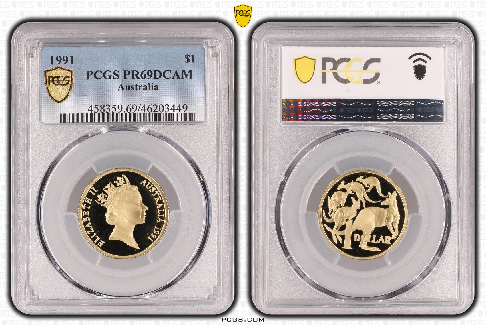 One Dollar, 1991, PCGS PR69DCAM