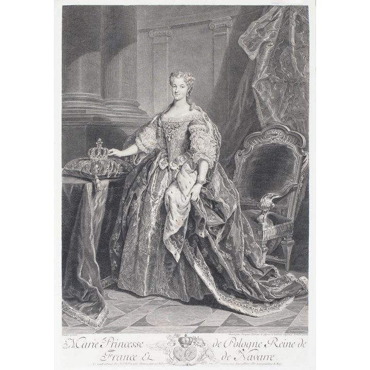Jacques Chereau | Marie Princesse de Pologne Reine de France et de Navarre