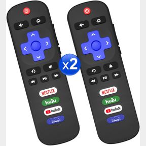 (PACK OF 2) REPLACEMENT REMOTE CONTROL FOR ROKU TV,FOR TCL/HISENSE/SHARP/PHILIPS/ONN/ELEMENT/INSIGNIA ROKU TV,WITH SHORTCUT BUTTON