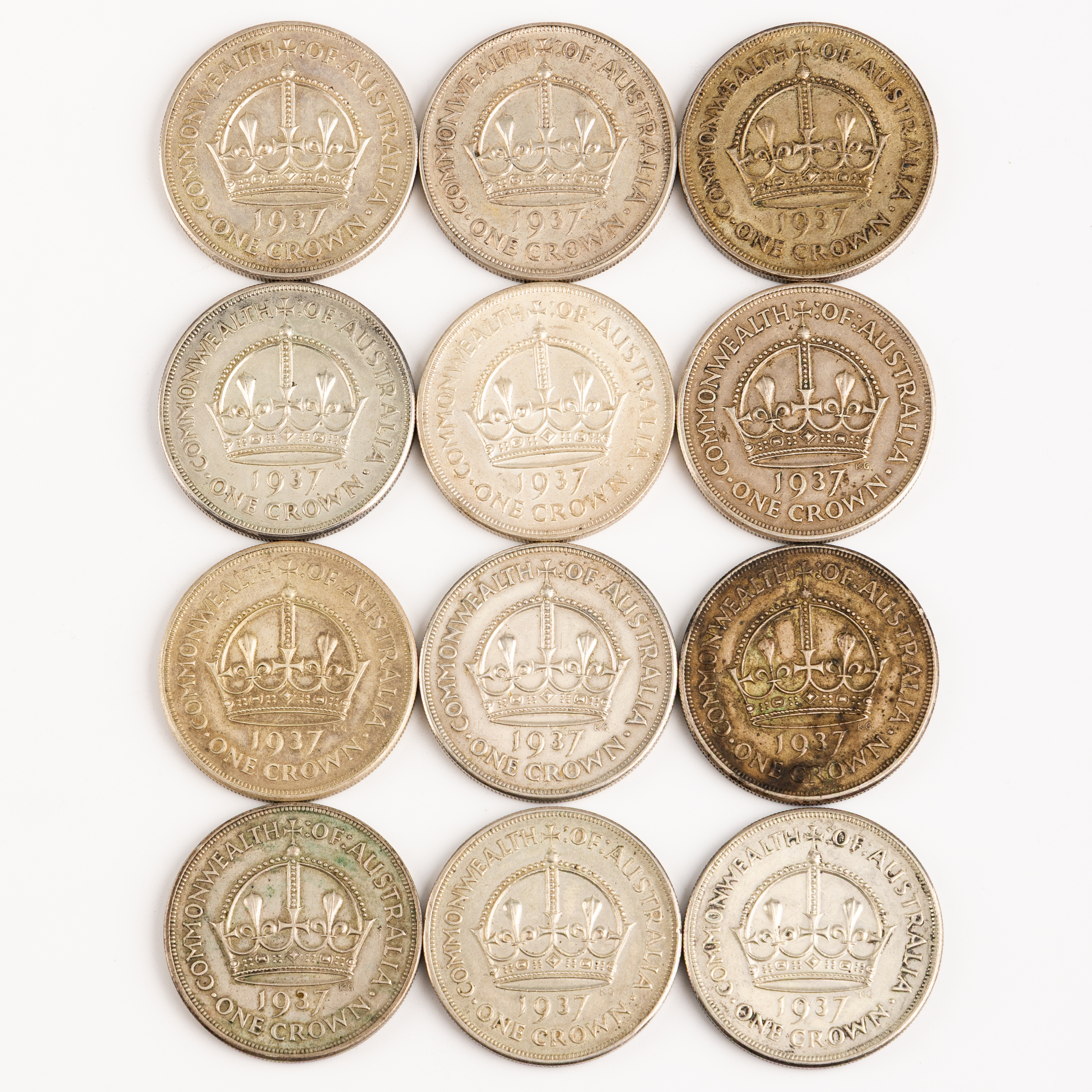 George VI, Crown , 1937, VF - aUNC