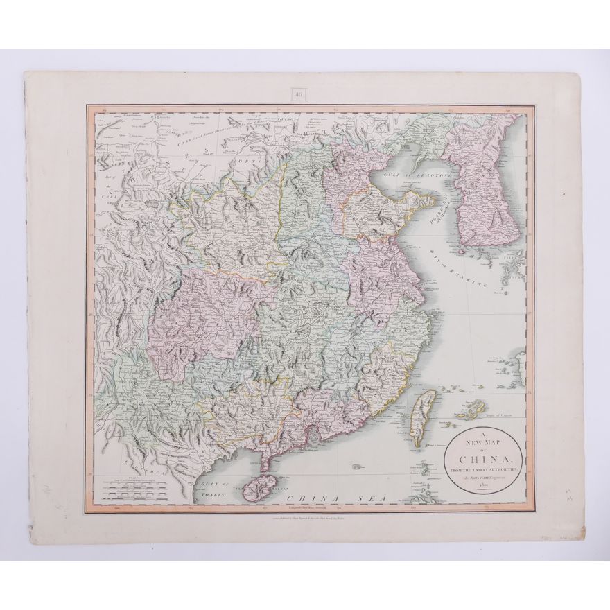 John Cary, New Map of China. 1801