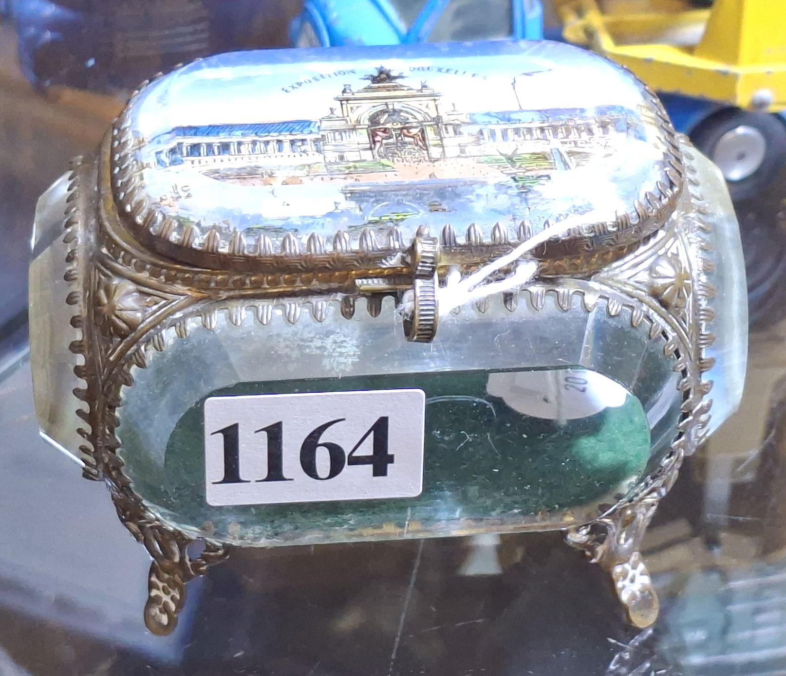 1897 BRUSSELS WORLDS FAIR SOUVENIR Jewellery box