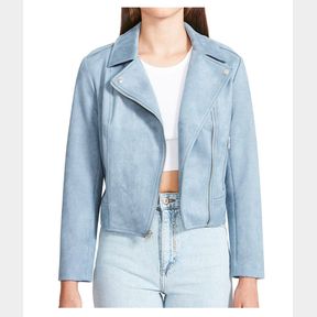BB DAKOTA STEVE MADDEN FAUX SUEDE MOTO JACKET SIZE M