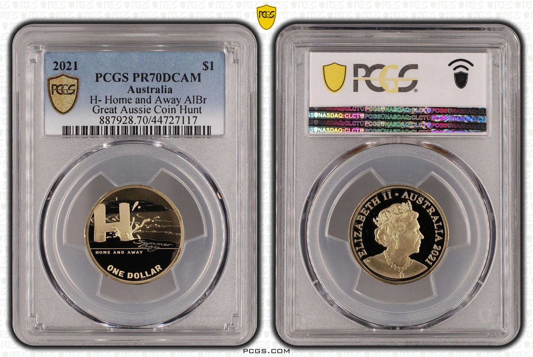 2021 Australia One Dollar, $1 H- Home and Away AlBr PCGS - PR70DCAM POP 10/0 -117
