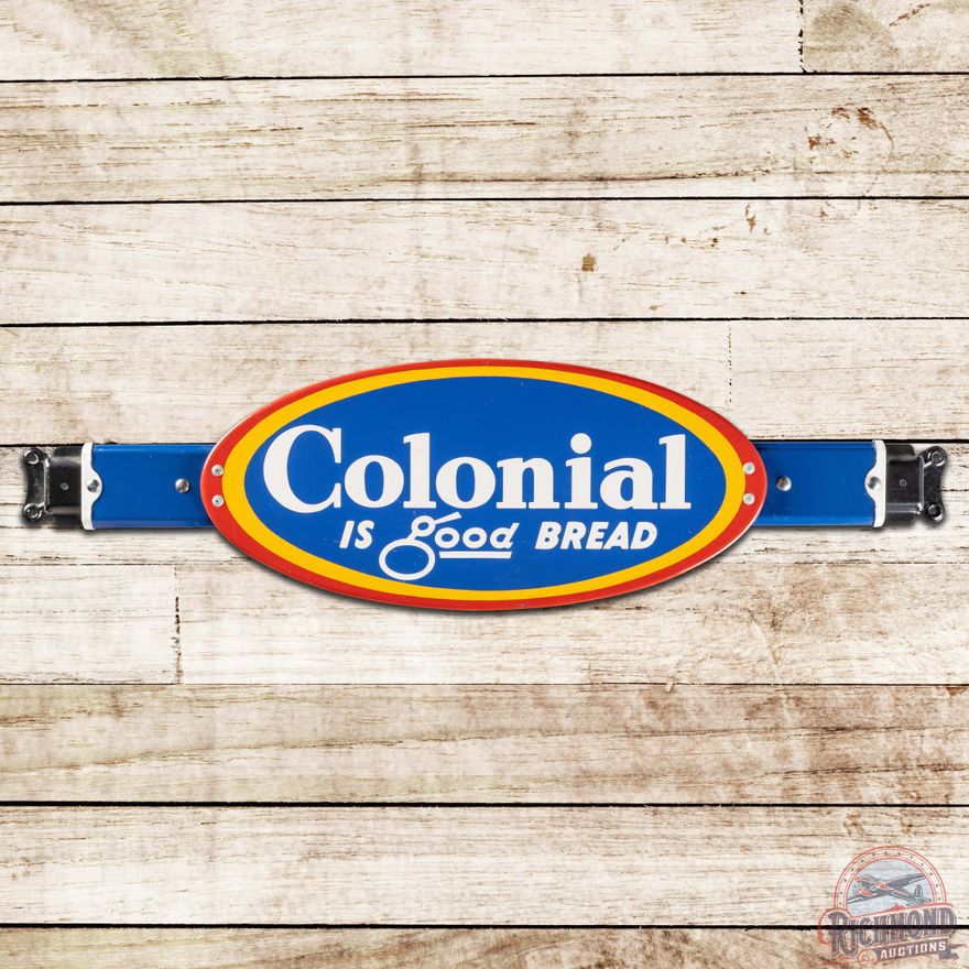 Colonial is Good Bread DS Tin Door Push Sign