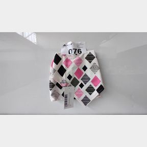 ALL HEART DICED BEANIE WITH MATCHING BIB CLOTH - DICED BEANIE WITH BIB CLOTH