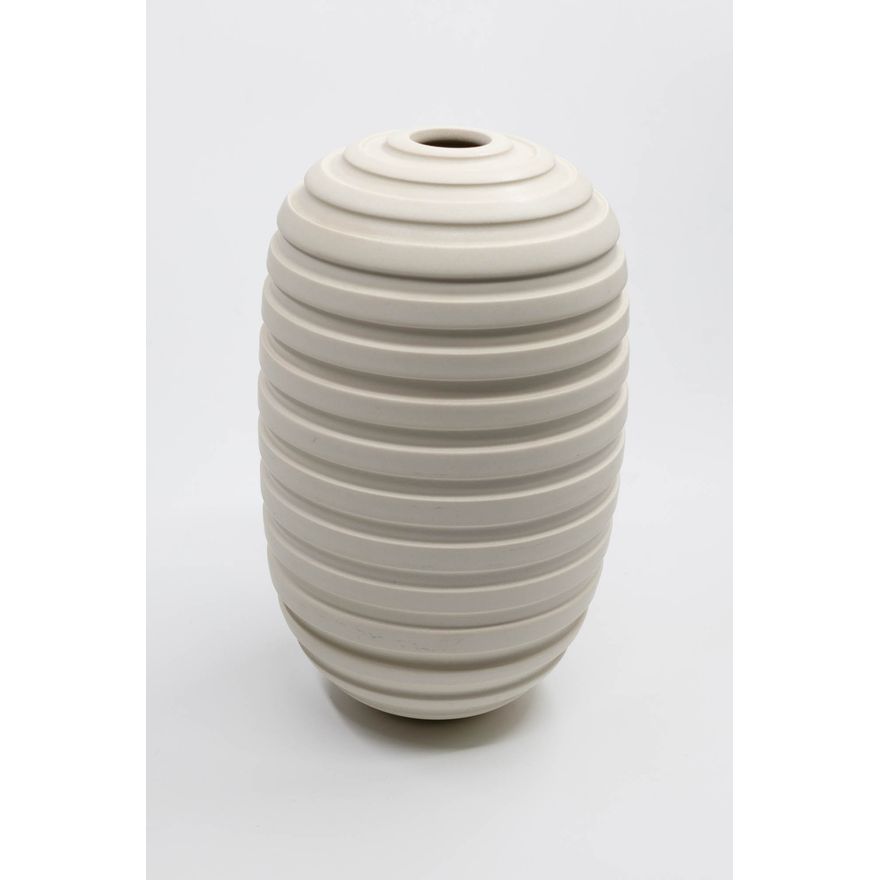 John Parker - Ribbed oval vase