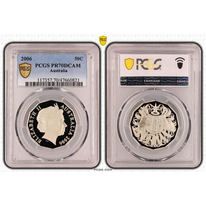 Elizabeth II, Fifty Cent, 2006, PCGS PR70DCAM