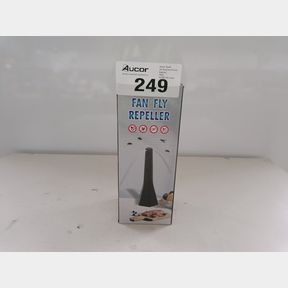 SAFE CHEMICAL FREE FLY REPELLENT FAN - BLACK - NEW STYLE BUG REPELLENT FAN FOR RESTAURANT EVENTS AND ETC