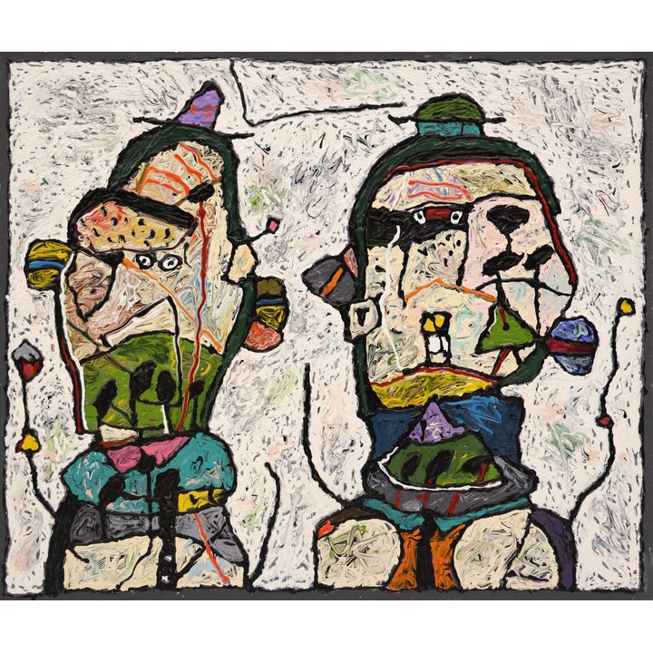 Alden Mason ''The Ketchum Brothers'' 1994 Acrylic
