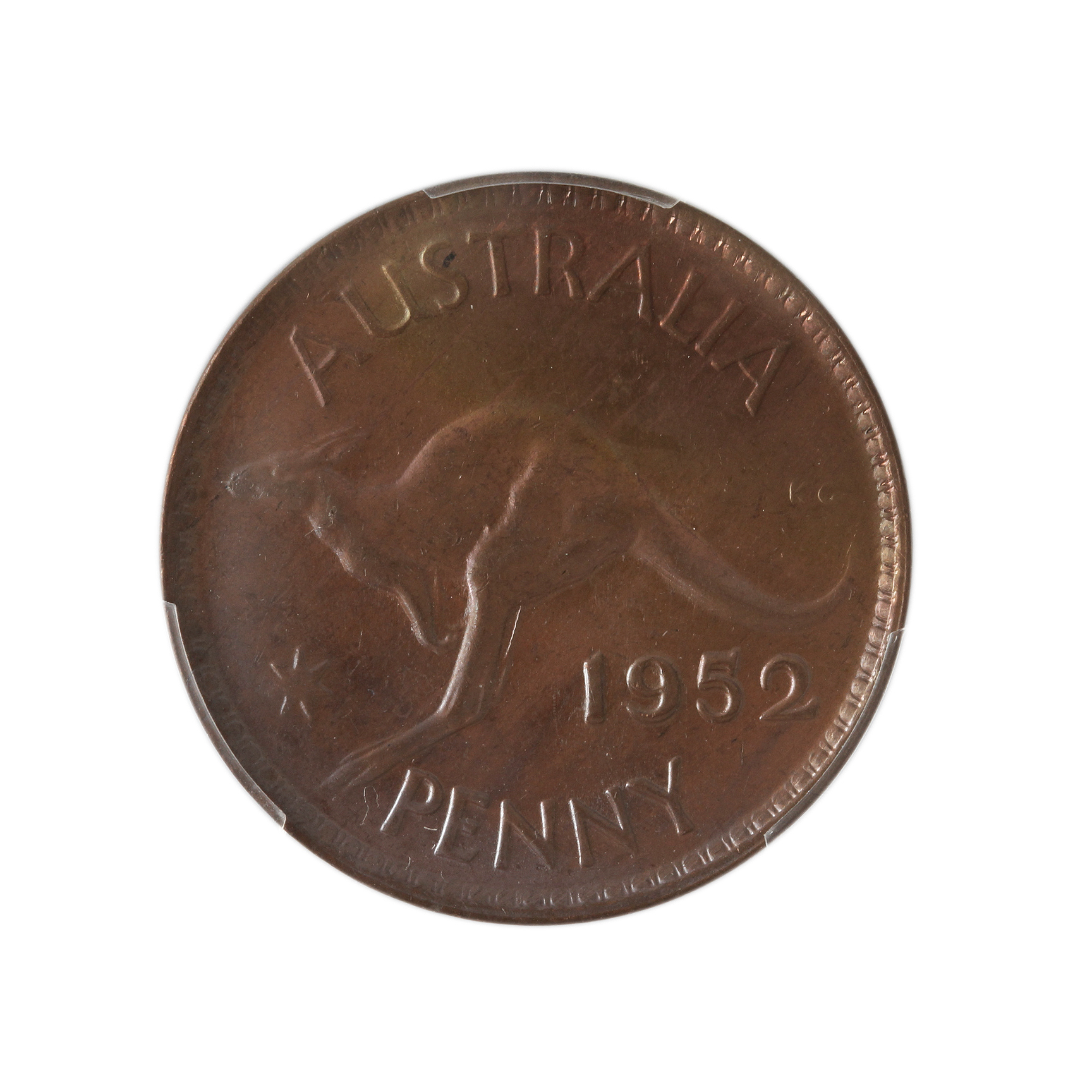 George VI, Penny, 1952, MS64BN