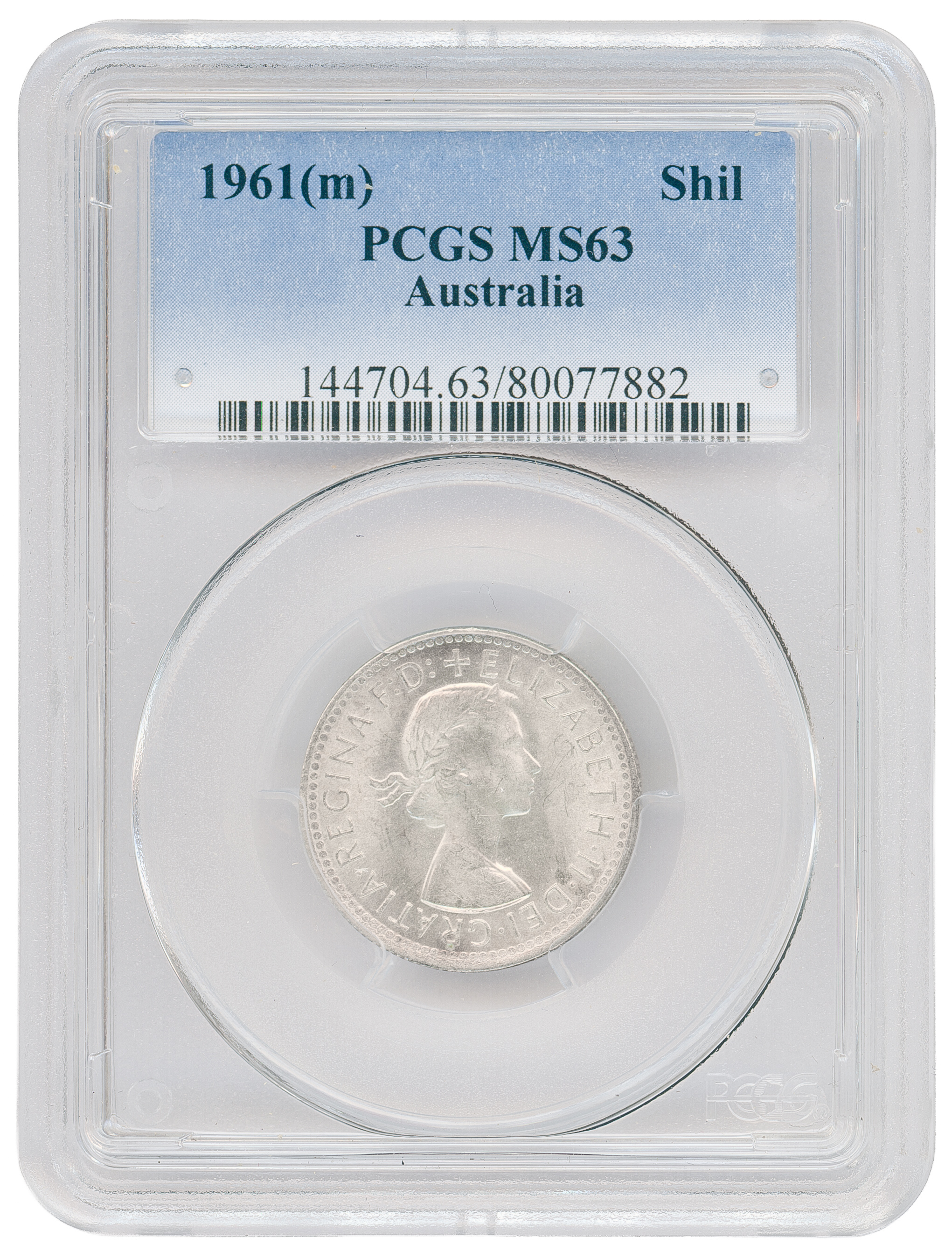 Shilling, 1961(m), PCGS MS63