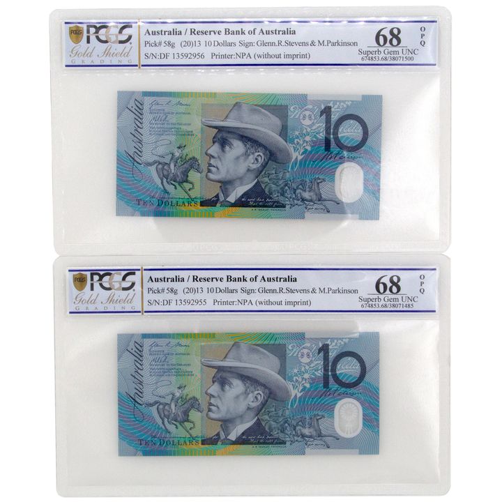 Stevens/Parkinson, Ten Dollars, 2013, 68 OPQ