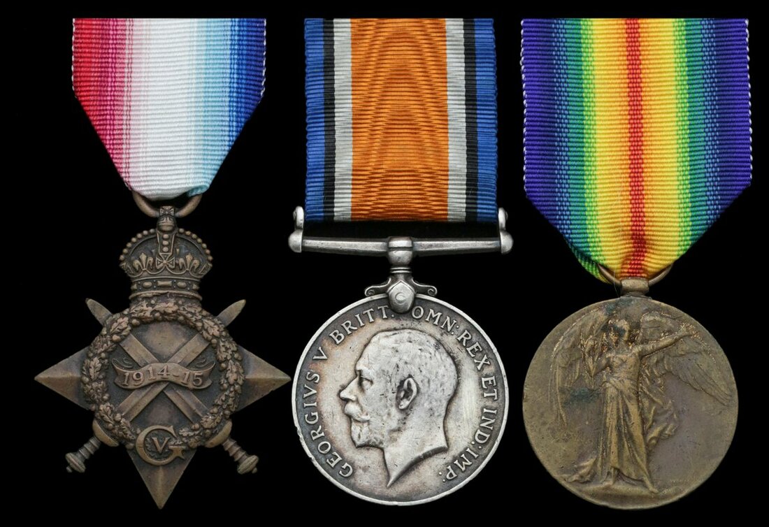 Three: Rifleman A. Rai, 7th Gurkha Rifles 1914-15 Star (No. 1629 | Barnebys