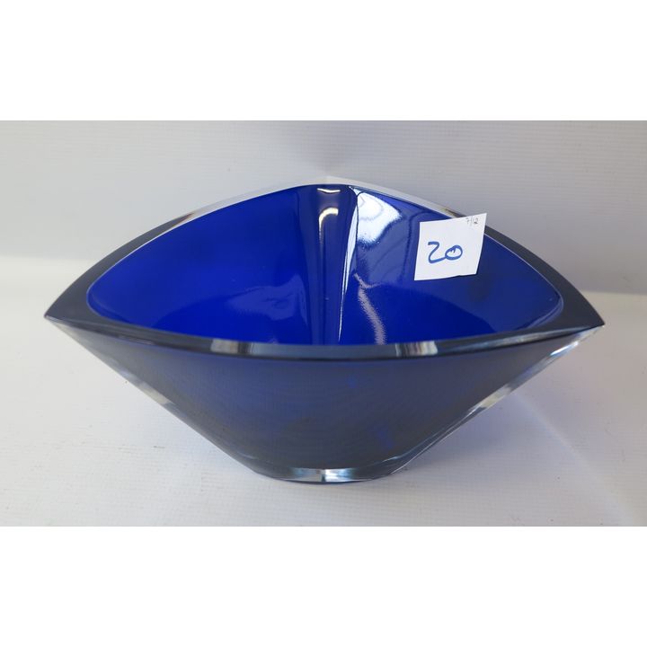 MURANO BLUE GLASS BOWL