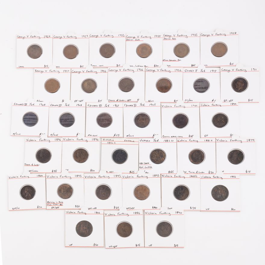 Great Britain, Victoria - George V, Farthing, 1843 - 1935,