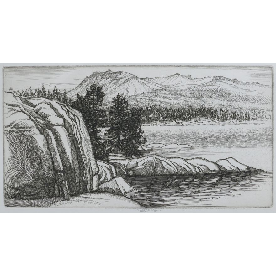Roi Partridge ''Silver Lake'' Etching