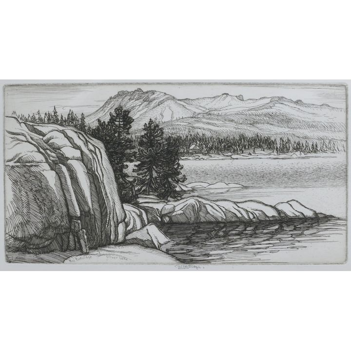Roi Partridge ''Silver Lake'' Etching