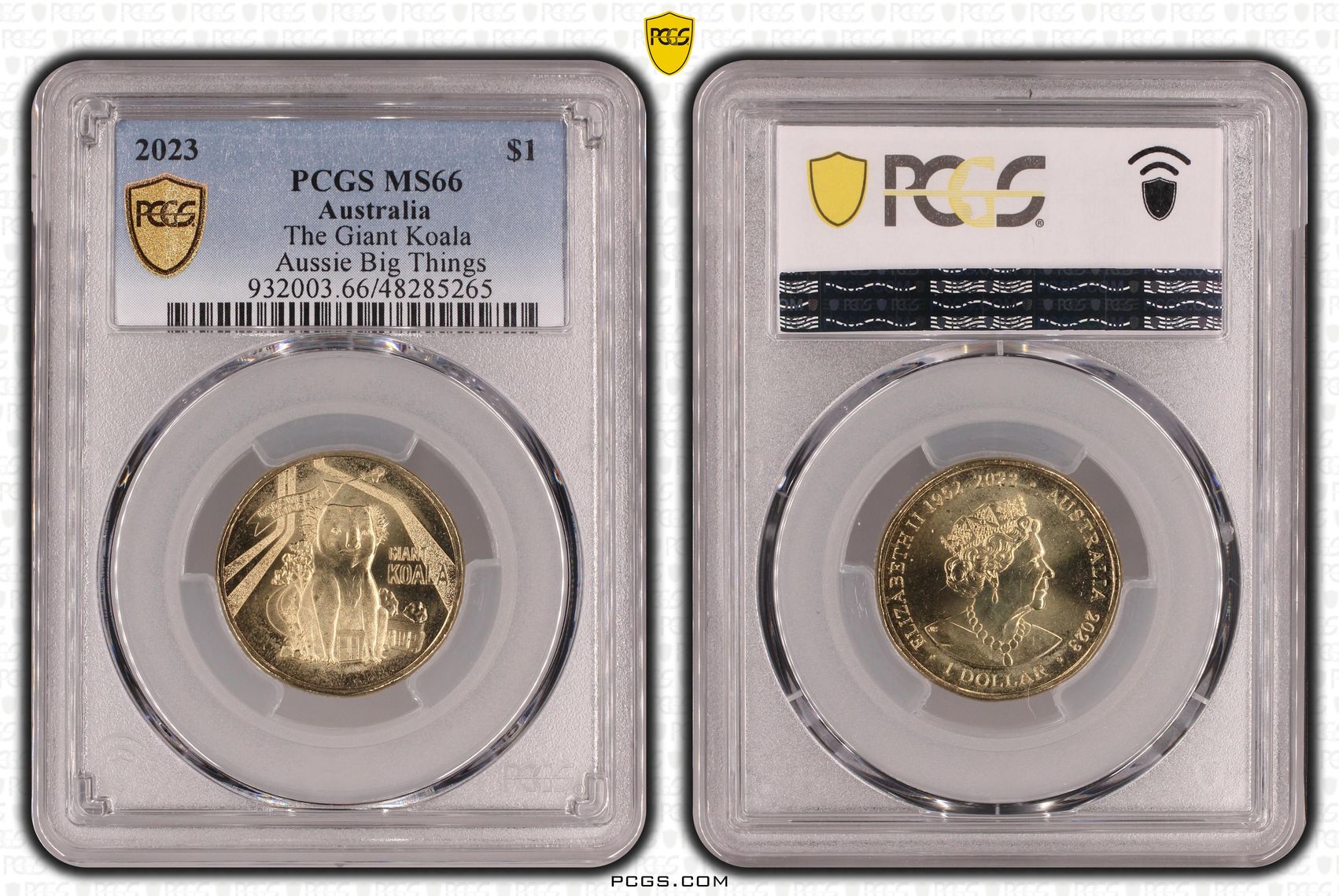 The Giant Koala Aussie Big Things, One Dollar, 2023, PCGS MS66