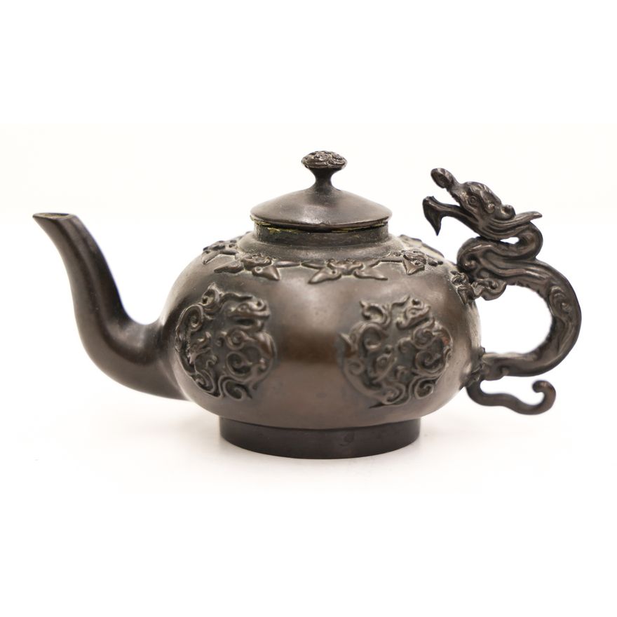 Japanese Du Yun Bronze Miniature Teapot