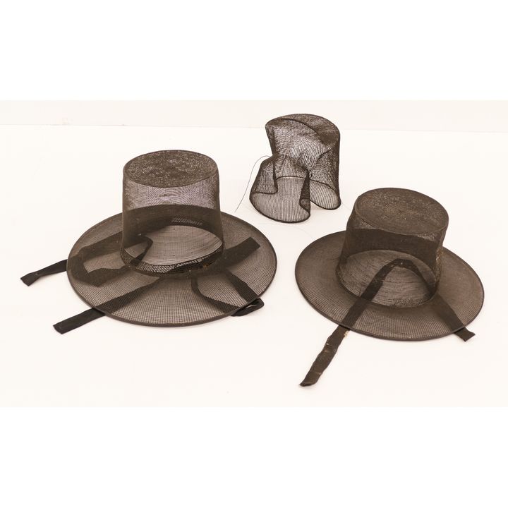 2pc Antique Korean Scholar's Hats