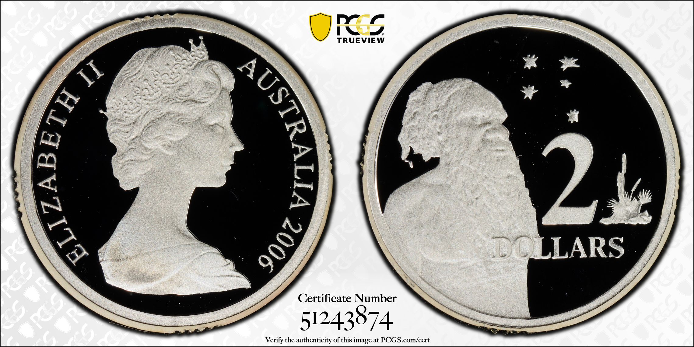 Young Bust Silver POP 12/0, Two Dollar, 2006, PCGS PR70DCAM