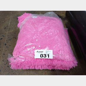 FAUX FUR SCATTER CUSHION PLUSH PILLOW (SET OF 2) - PINK -