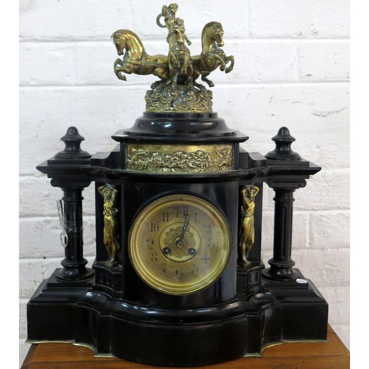LARGE 19TH CENTURY FRENCH MANTLE CLOCK