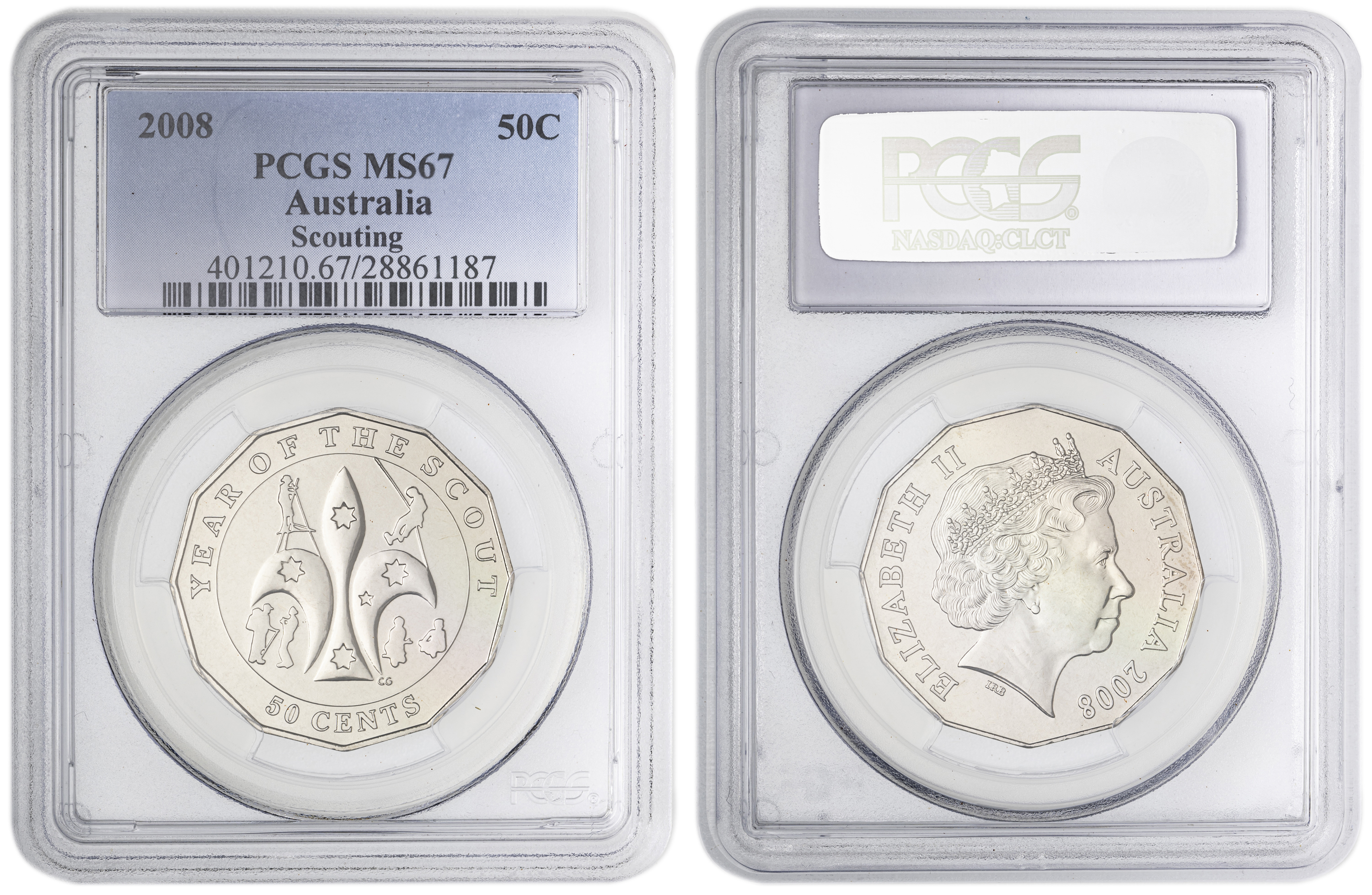 Scouting , Fifty Cent, 2008, PCGS MS67