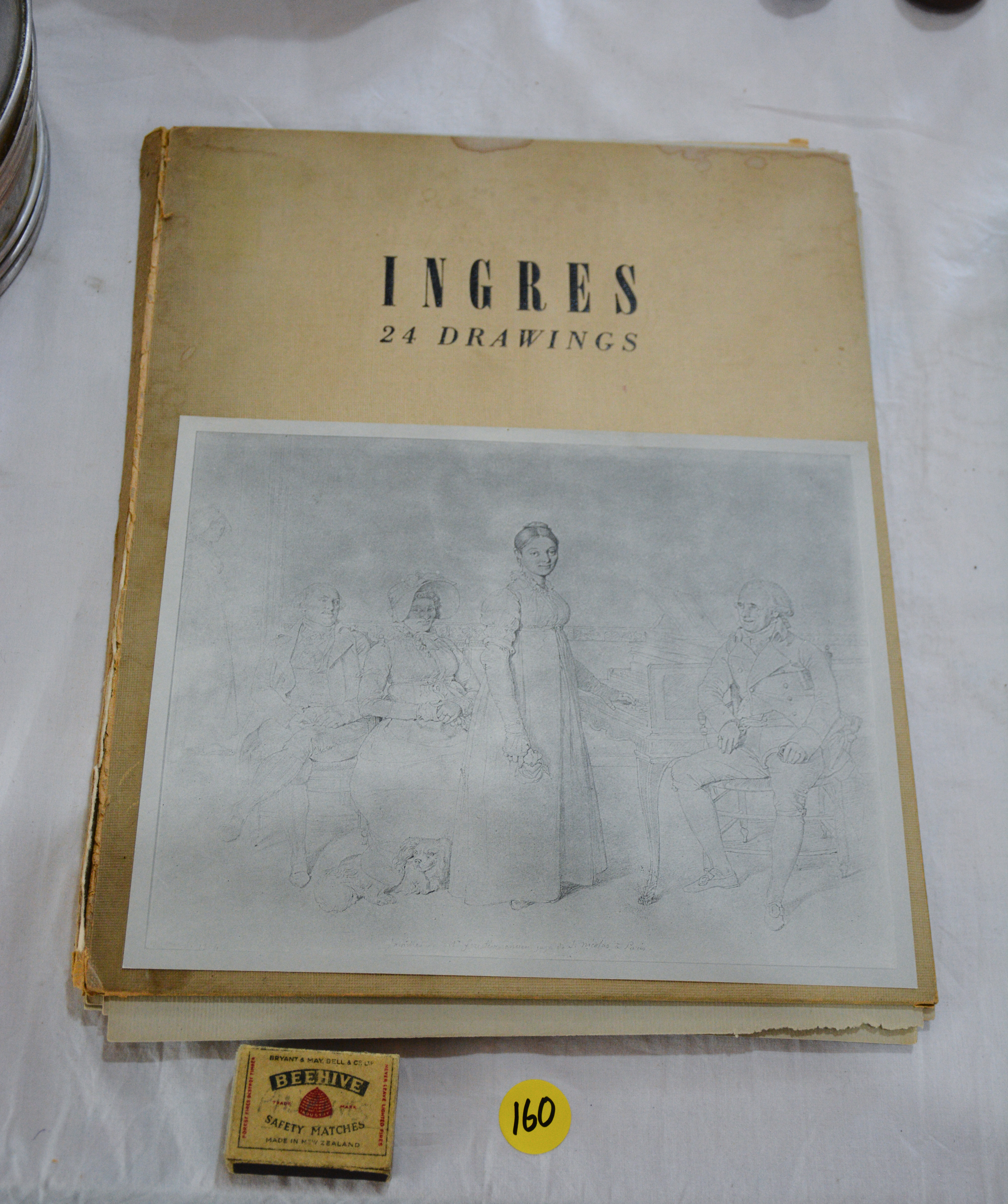 Ingres Book with 24 Vintage Drawings — sold at auction in New Zealand for $5
