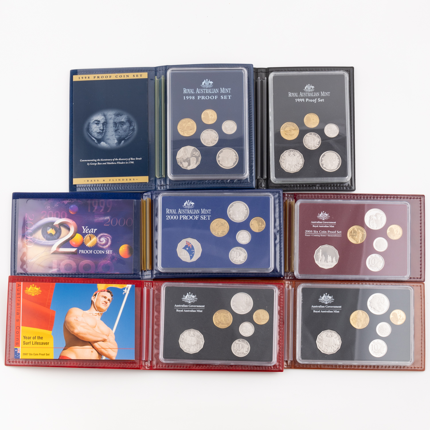 Elizabeth II, Five Cents - Two Dollars, 1998- 2008, FDC