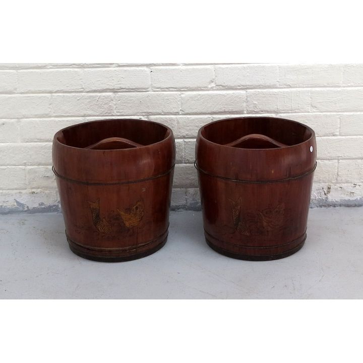 PAIR OF CHINESE WATER BUCKETS